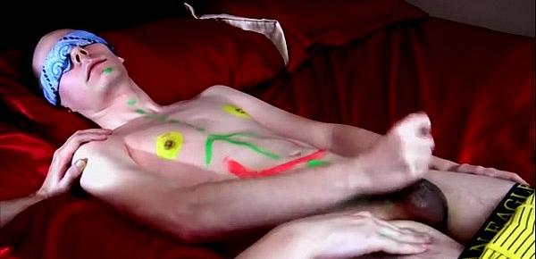  Teen young boys gay video sex Painted Twink Gets Relief!